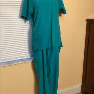 HCA Florida Mens WonderWink Teal Scrub Set
